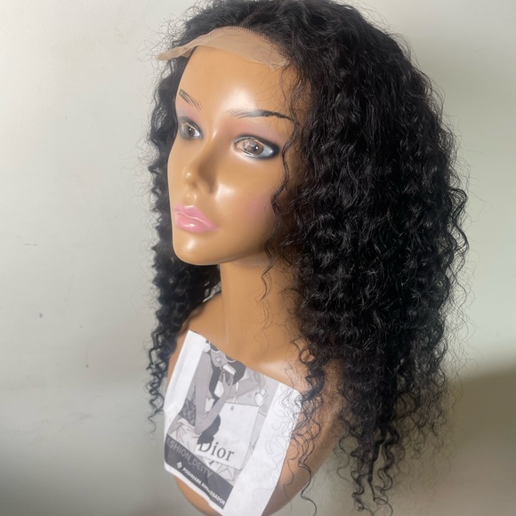 💫 100% HUMAN HAIR 22” DEEP BRAZILIAN WAVY LACE FRONT 4 x 4 FRONT PART WI… - Picture 3 of 15
